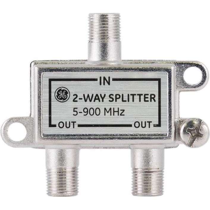 Divisor Coaxial GE 2 Vías 5-900 MHz Compatible RG59 RG6