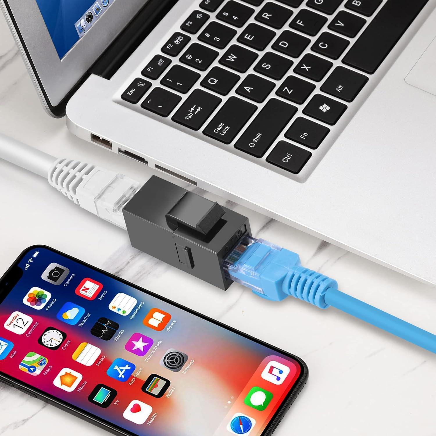 Acoplador RJ45 Rapink Hembra a Hembra Cat6 - Paquete de 25