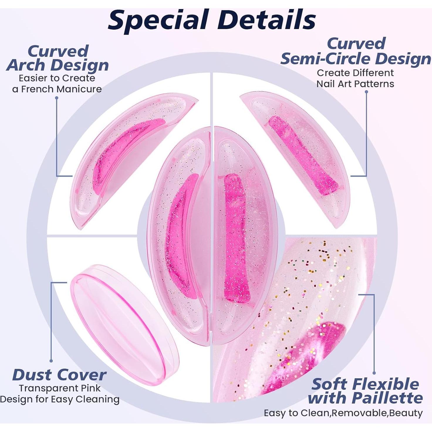 Kit de Estampado de Uñas Subay - 2 Estampadores, 2 Placas, 4 Cabezas