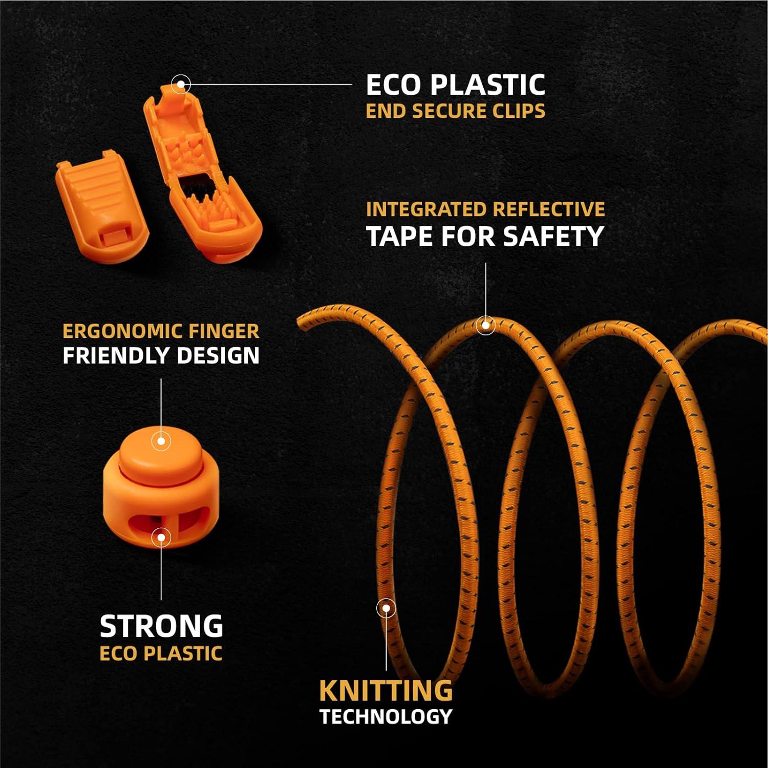 Cordoneras Elásticas Sin Nudos iLiveX - Talla Única para Adultos y Niños