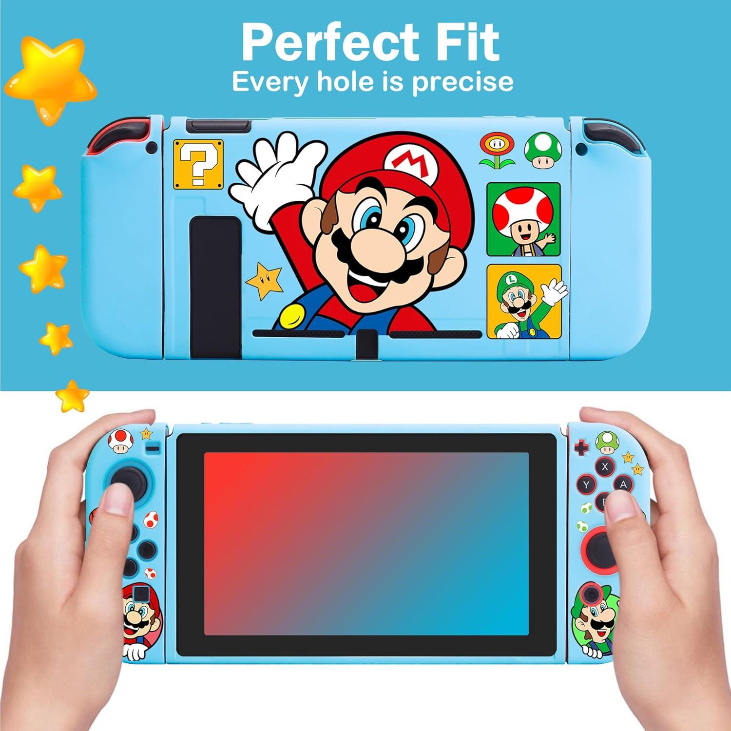 Funda Protectora Kawaii para Nintendo Switch - Xcitifun - Mano Azul