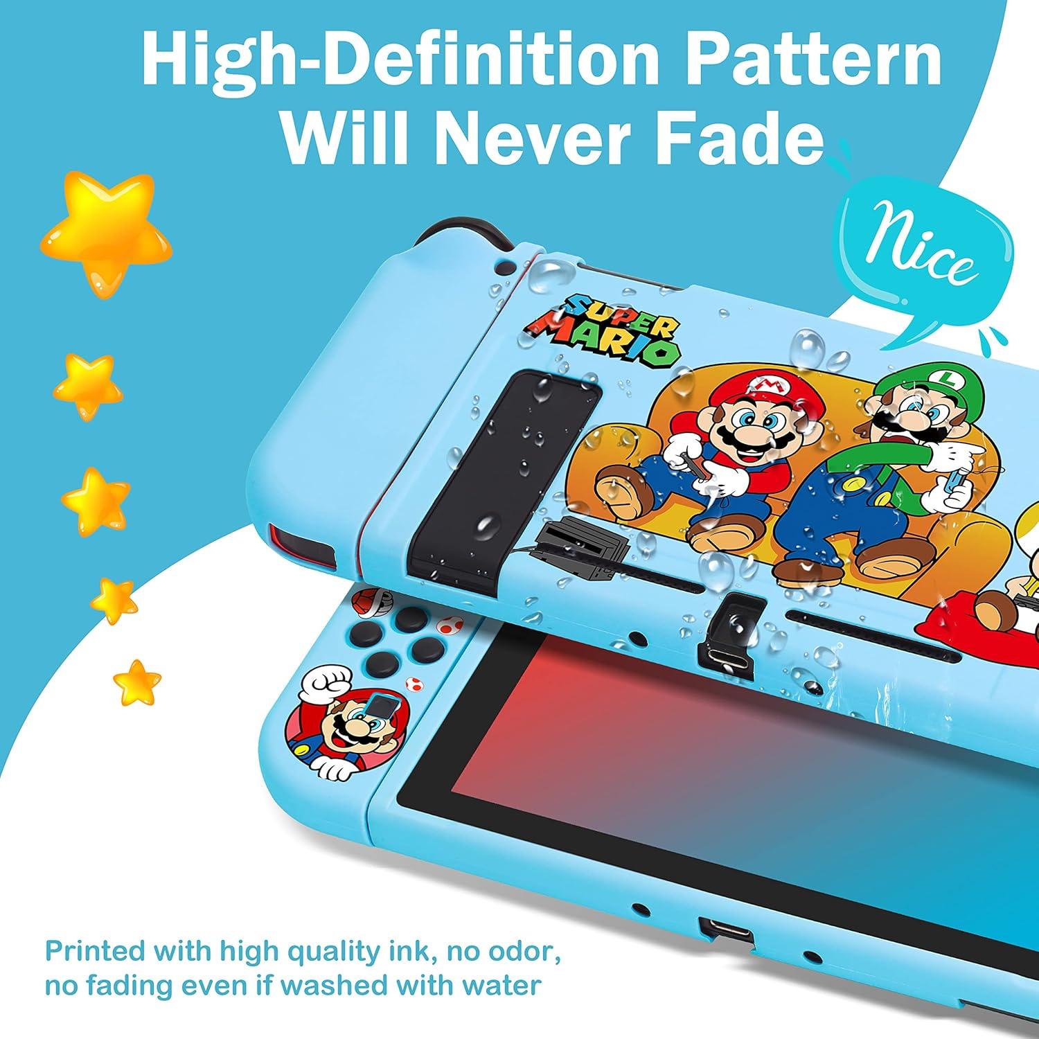 Funda Protectora Kawaii para Nintendo Switch - Sofá Azul