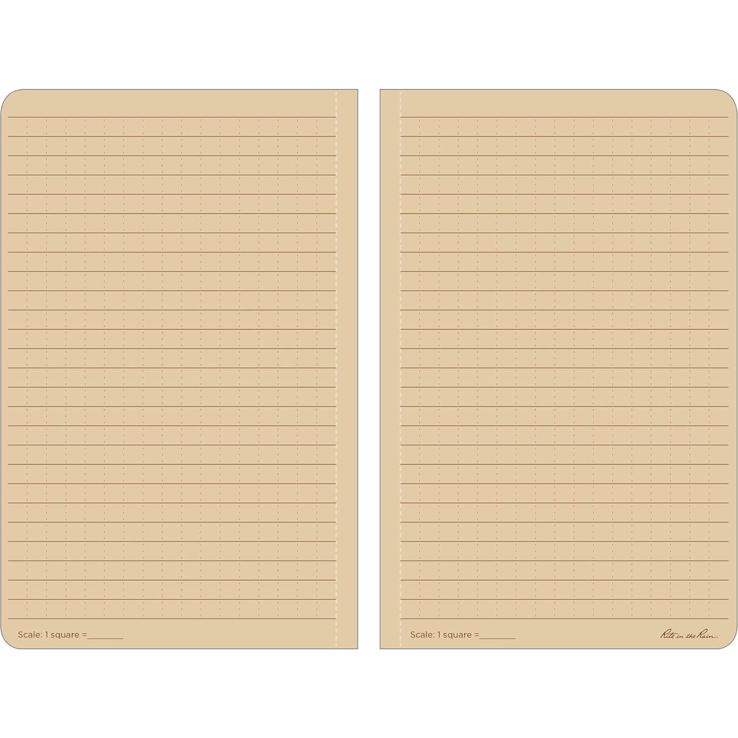 Cuaderno a Prueba de Agua Rite in the Rain 980T 10.8x18.4 cm Beige