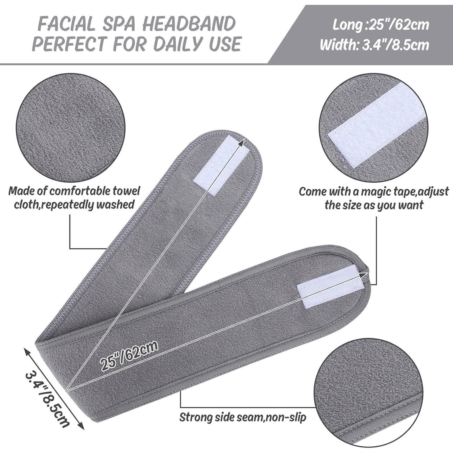 Cintas para la cabeza Whaline 3 piezas toalla suave ajustable