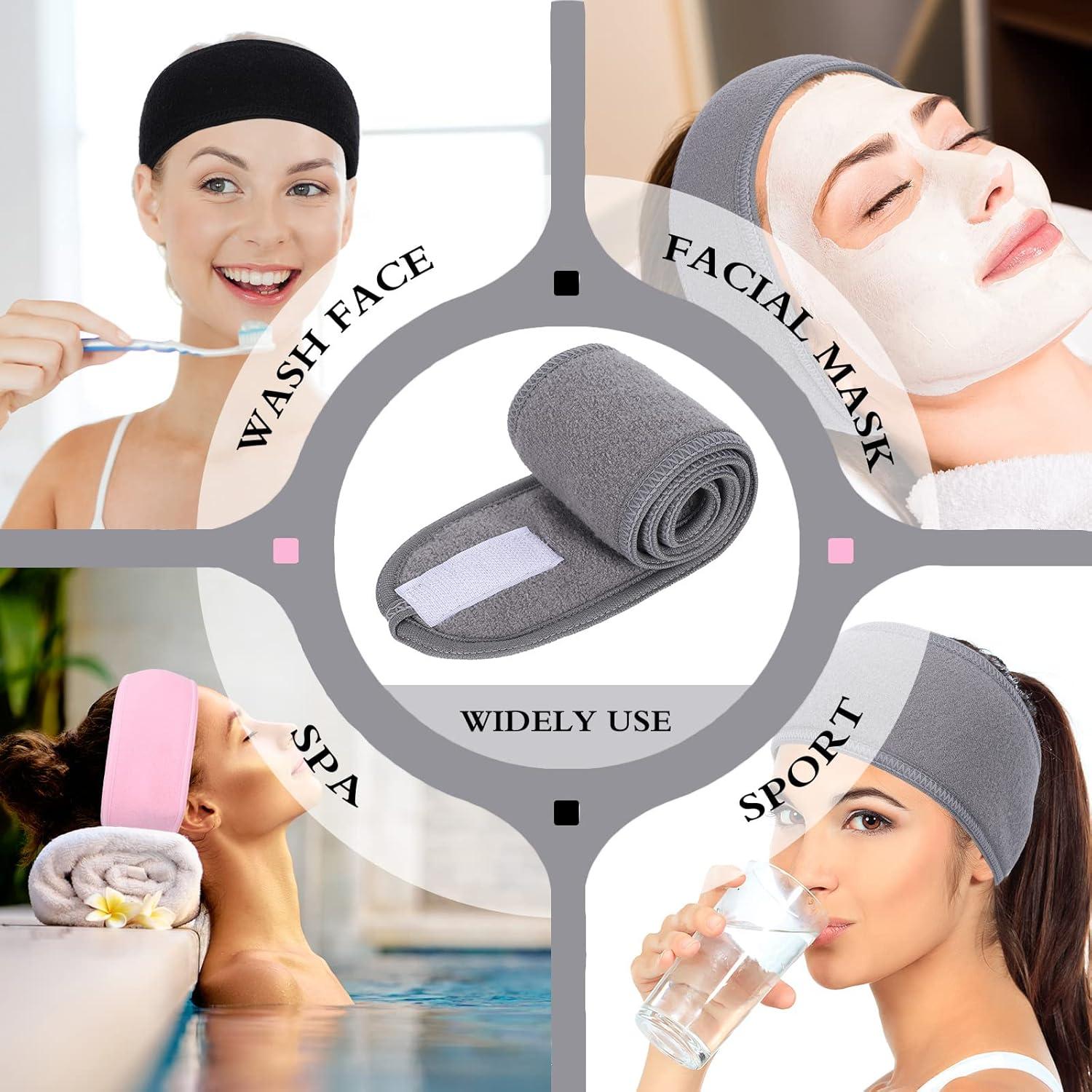 Cintas para la cabeza Whaline 3 piezas toalla suave ajustable