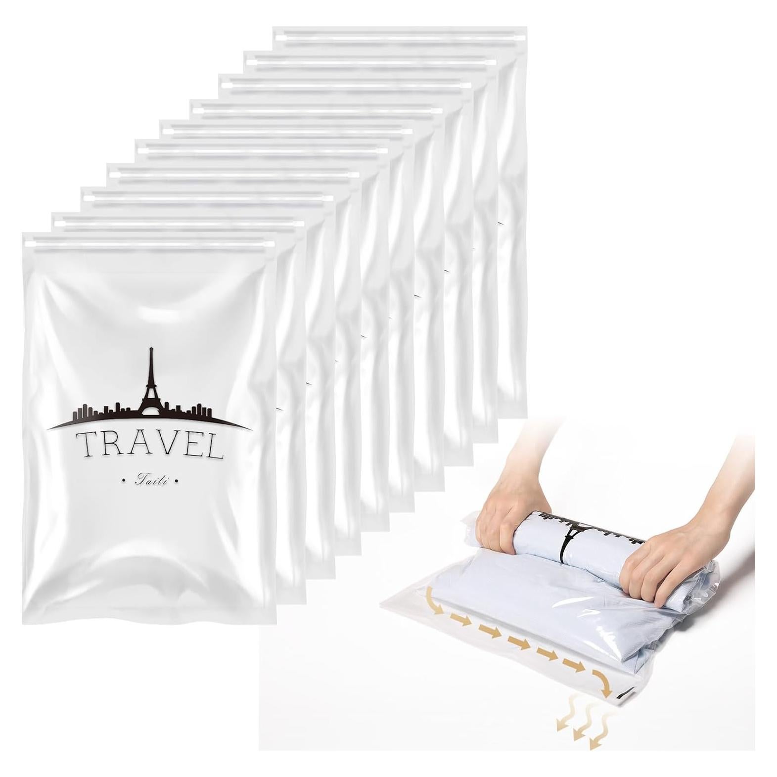 Bolsas de Compresión TAILI 10 Piezas 60x40 cm para Viaje