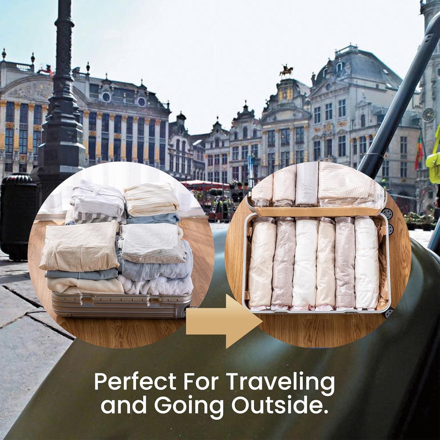 Bolsas de Compresión TAILI 10 Piezas 60x40 cm para Viaje