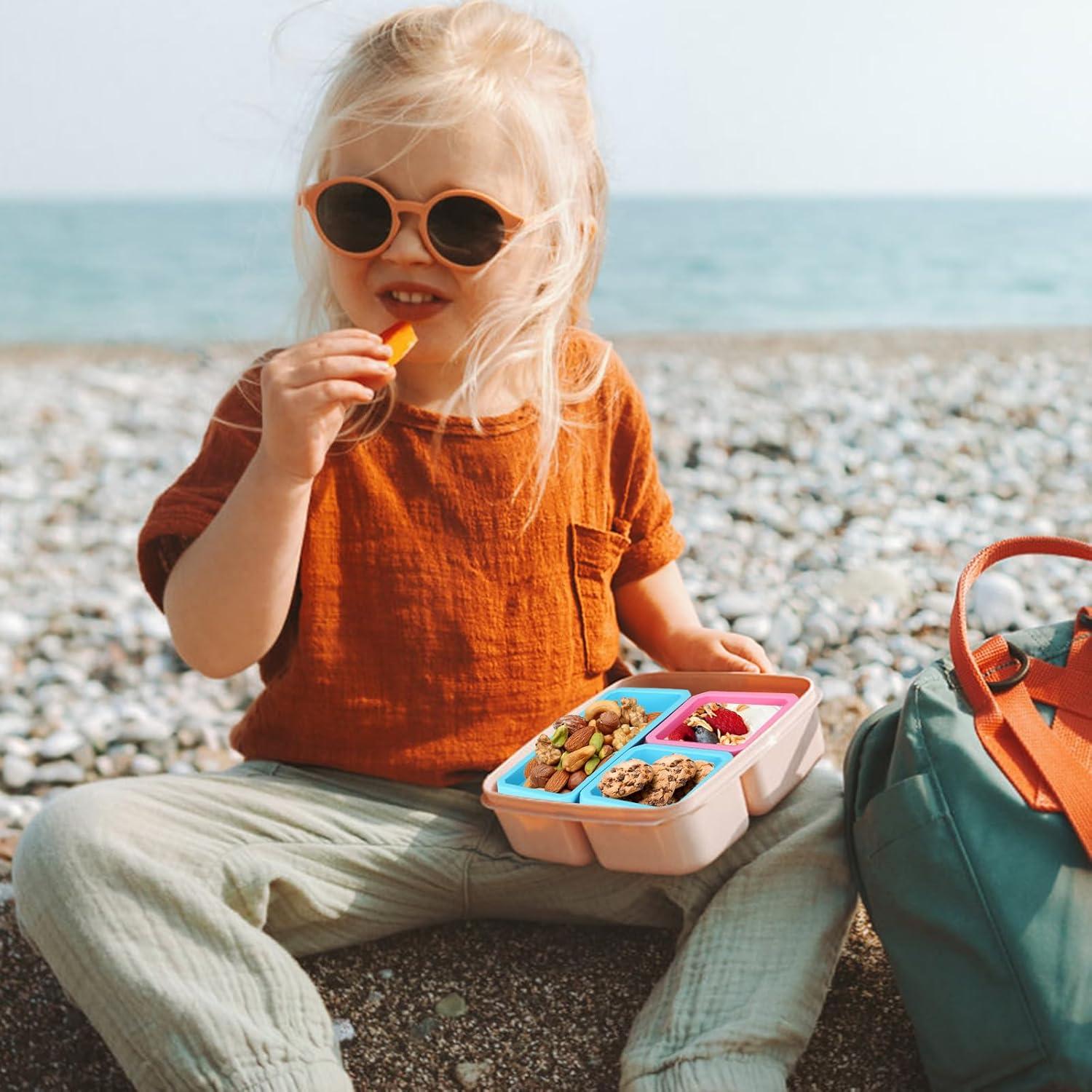 6PCS Divisores de Bento Box Biottro Silicona 4.5oz Rectangular