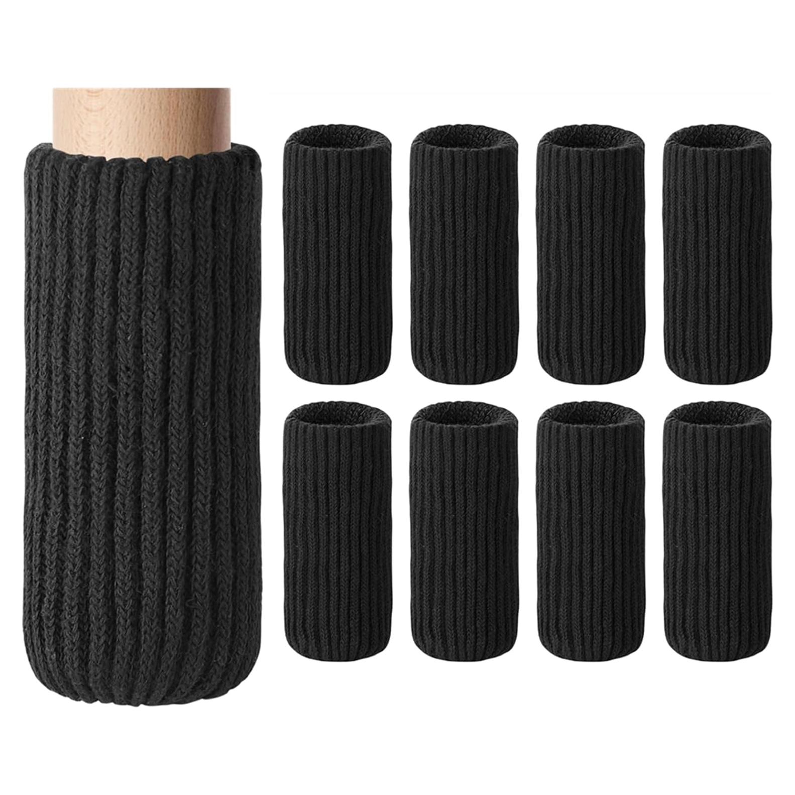 8 Calcetines Protectores para Patas de Muebles Blendnew - Negros