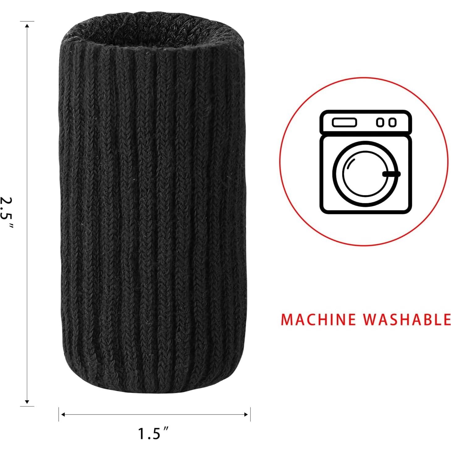 8 Calcetines Protectores para Patas de Muebles Blendnew - Negros