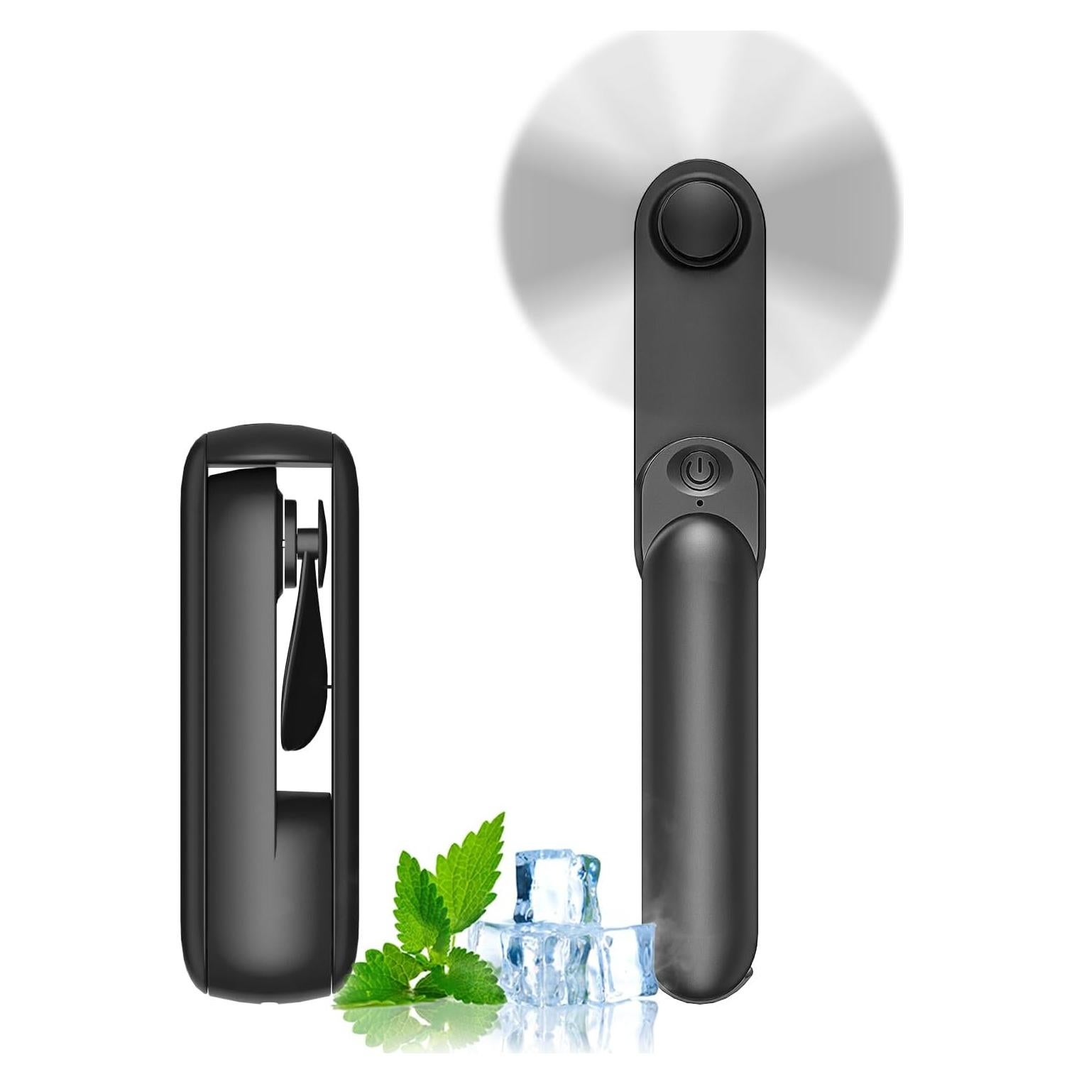 Ventilador Portátil de Mano Lerat A25 Recargable USB Negro