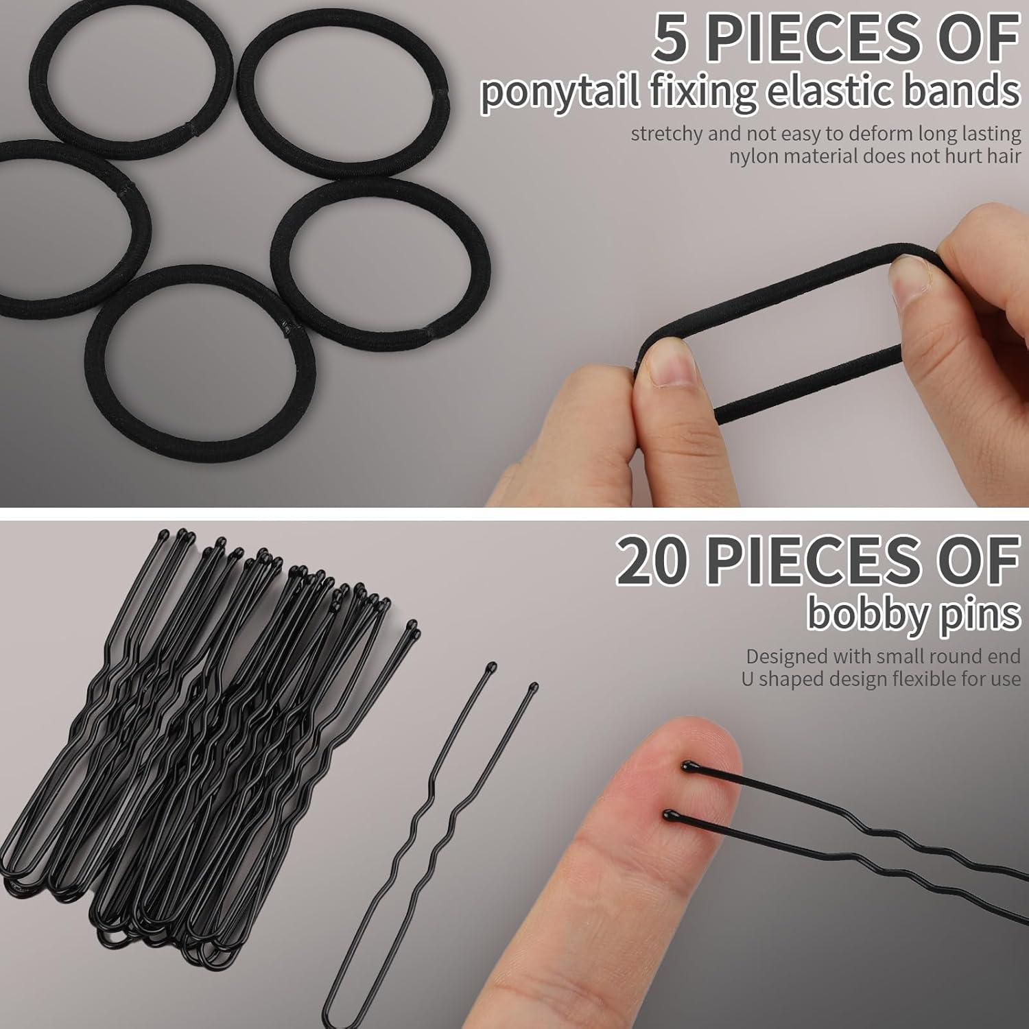 Conjunto de Fabricantes de Moño de Donut Grande Teenitor - 4 Colores