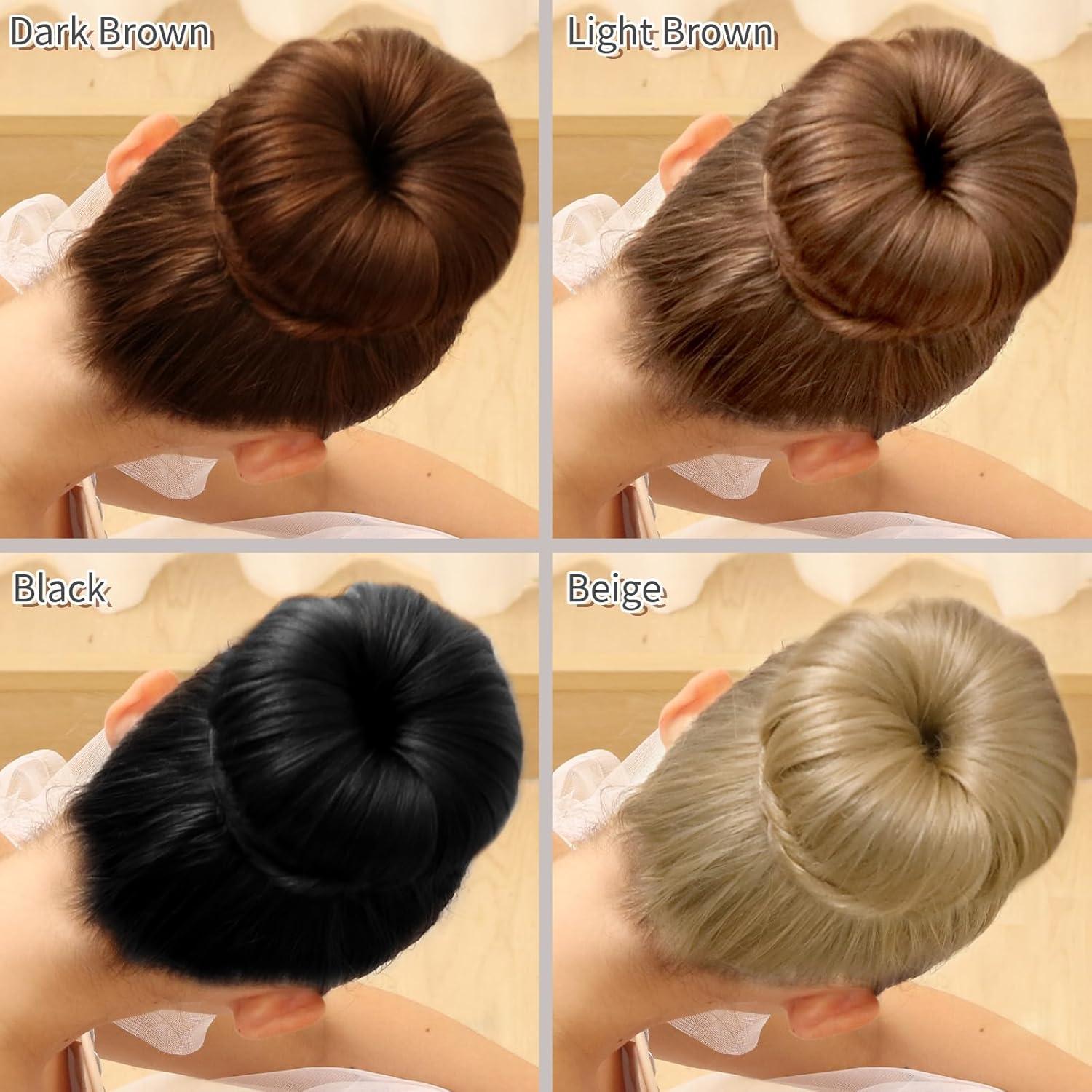 Conjunto de Fabricantes de Moño de Donut Grande Teenitor - 4 Colores