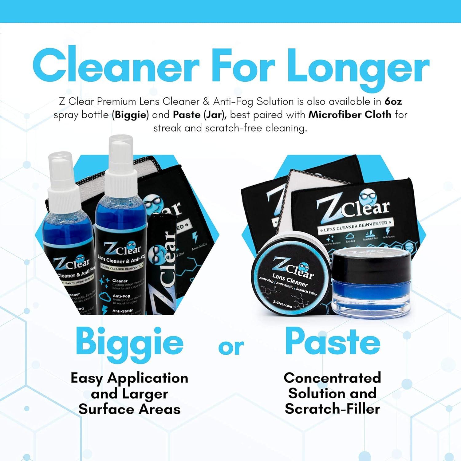 Spray Anti-Niebla Zclear 180ml | Limpiador de Lentes Seguro