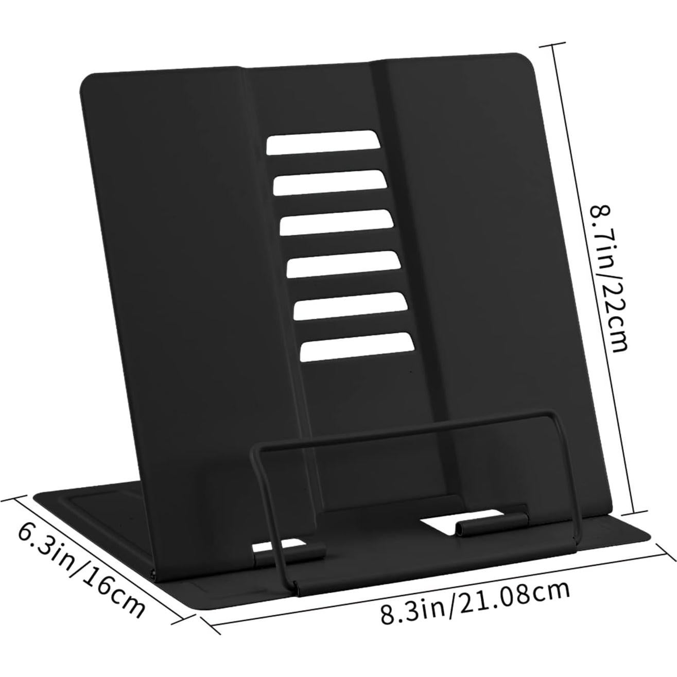 Soporte de Libro Ajustable Honagu para Escritorio Negro