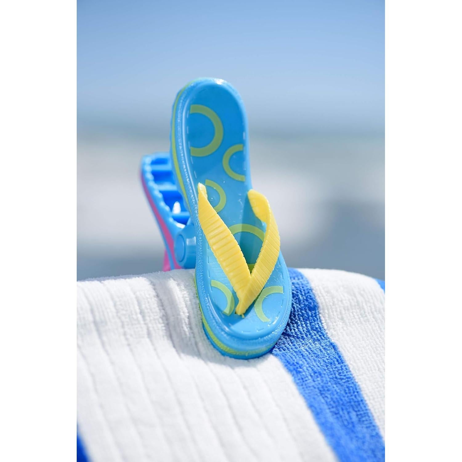 O2COOL Boca Clips - Clips para Toallas de Playa Azul