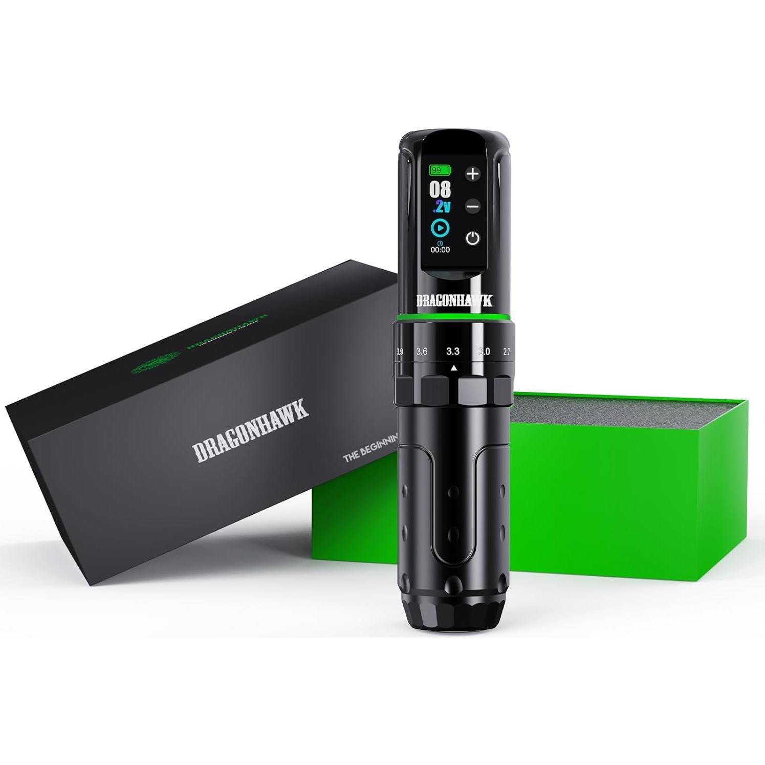 Máquina de Tatuaje Inalámbrica Dragonhawk L3 140mm 233g