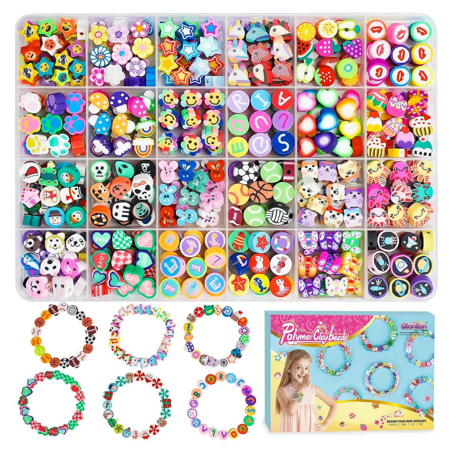 Kit de Fabricación de Pulseras Gionlion 500 Piezas DIY