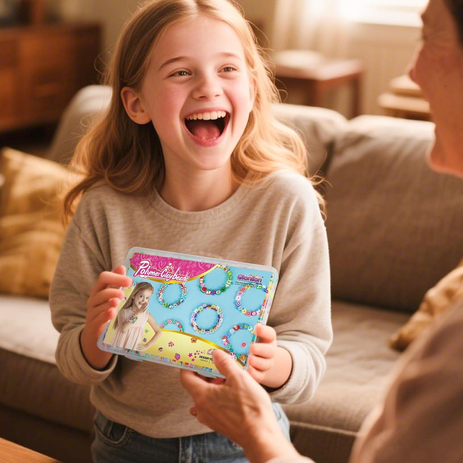 Kit de Fabricación de Pulseras Gionlion 500 Piezas DIY