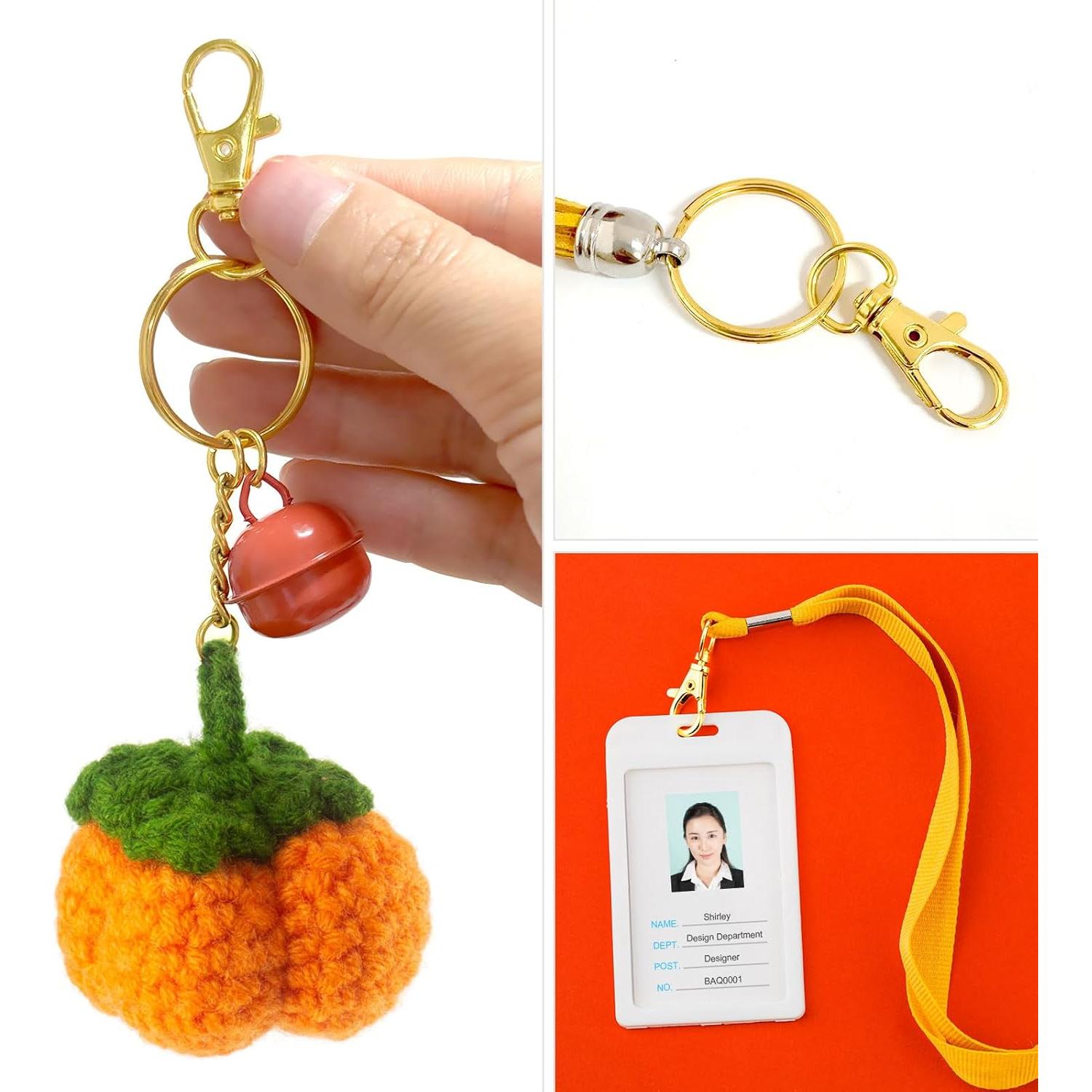 Kit 50PCS Cierres de Langosta Rysent Dorado para Llaveros