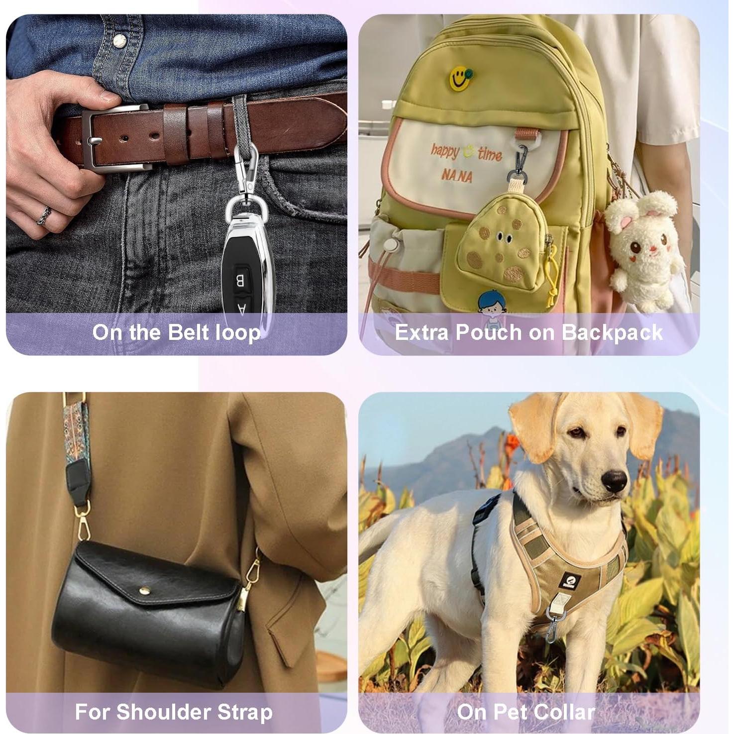 4 Ganchos de Metal Desmontables CooBigo para Bolsos 25.7mm