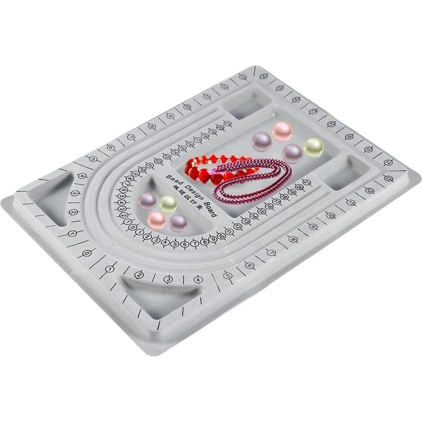 Tablero de Perlas H&W Gris 32.7x24 cm para Joyería DIY