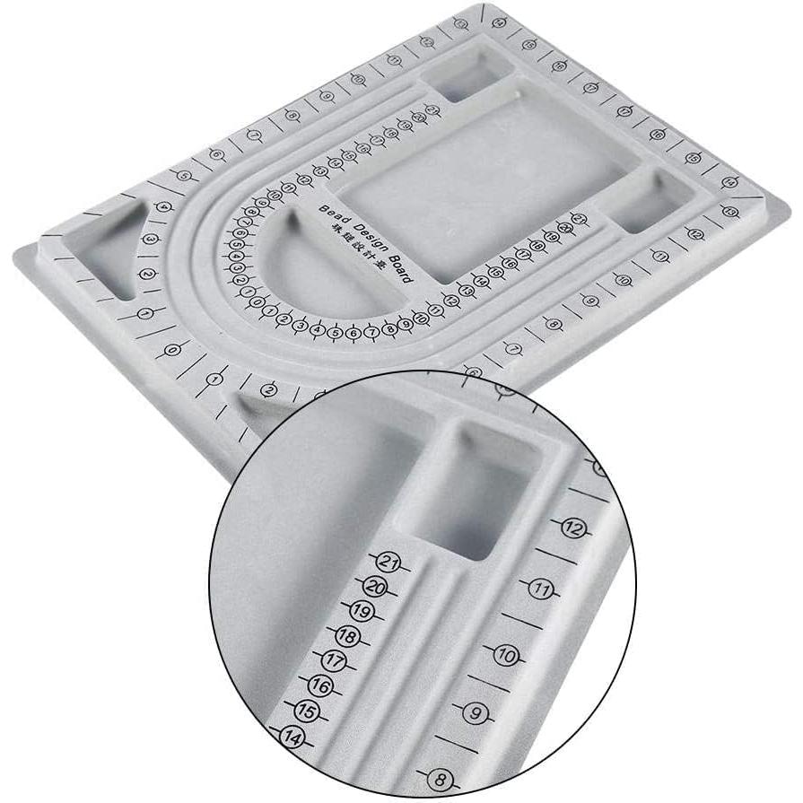 Tablero de Perlas H&W Gris 32.7x24 cm para Joyería DIY