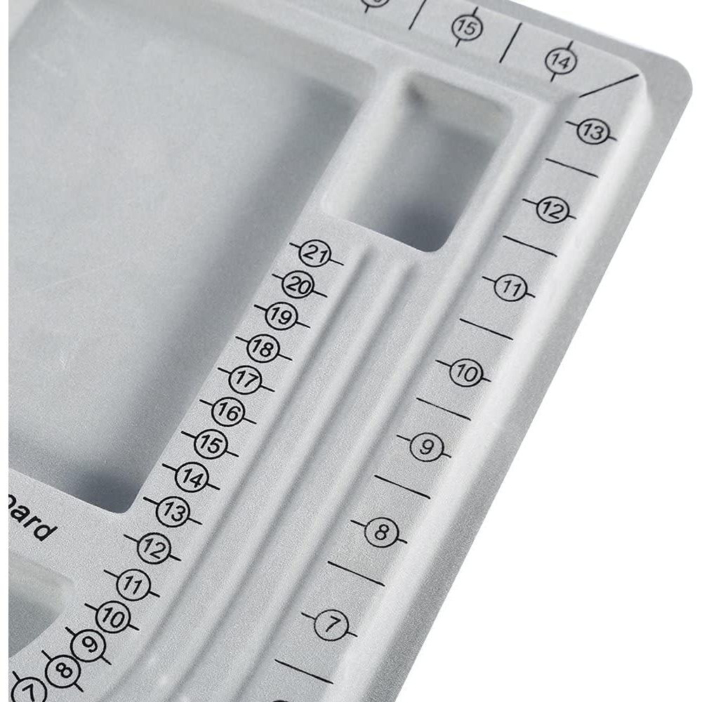 Tablero de Perlas H&W Gris 32.7x24 cm para Joyería DIY