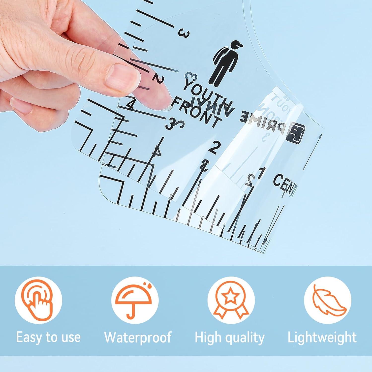 Regla para Camisetas 8 Piezas Prime Vinyl - Alineación Vinilo