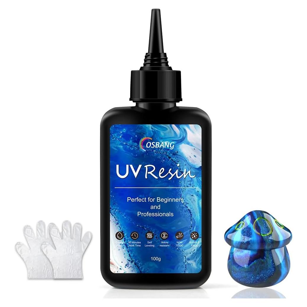 Resina UV 100g OSBANG Cristal Claro para Manualidades DIY