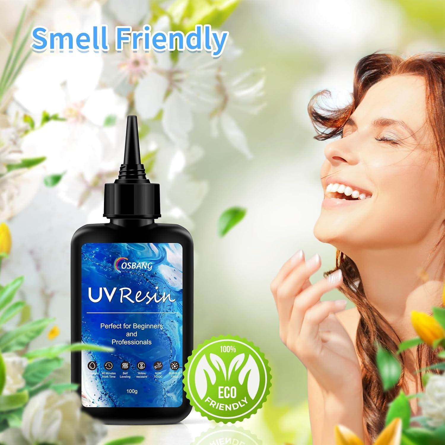 Resina UV 100g OSBANG Cristal Claro para Manualidades DIY