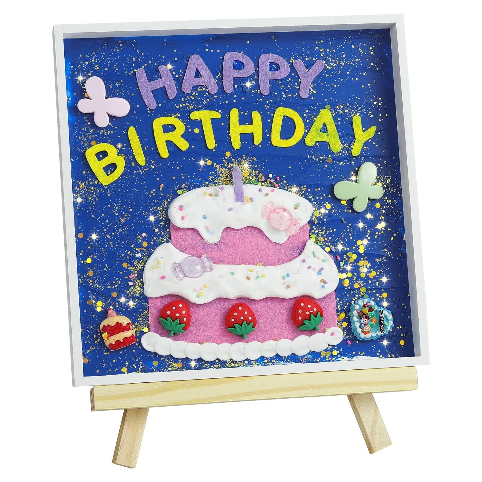 Kit de Pintura de Mosaico Kssiaz para Cumpleaños DIY 20x20cm