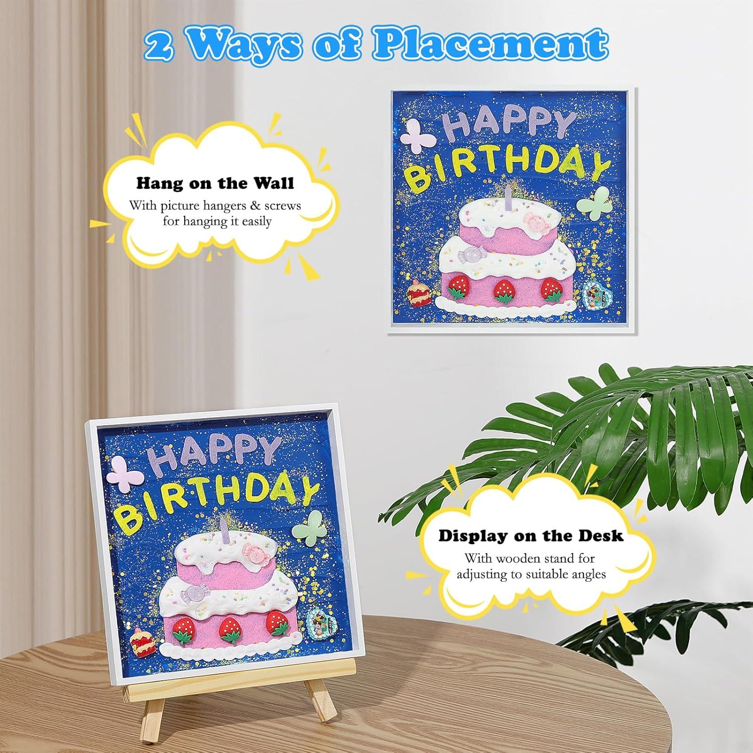 Kit de Pintura de Mosaico Kssiaz para Cumpleaños DIY 20x20cm