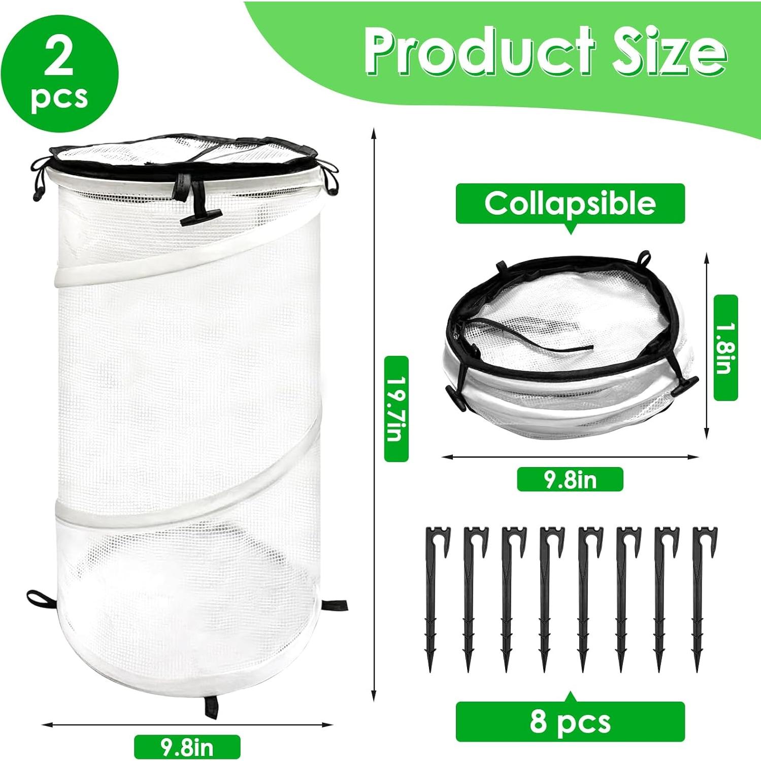 Paquete de 2 Invernaderos Mini Emergentes Vecacosic 50x25cm