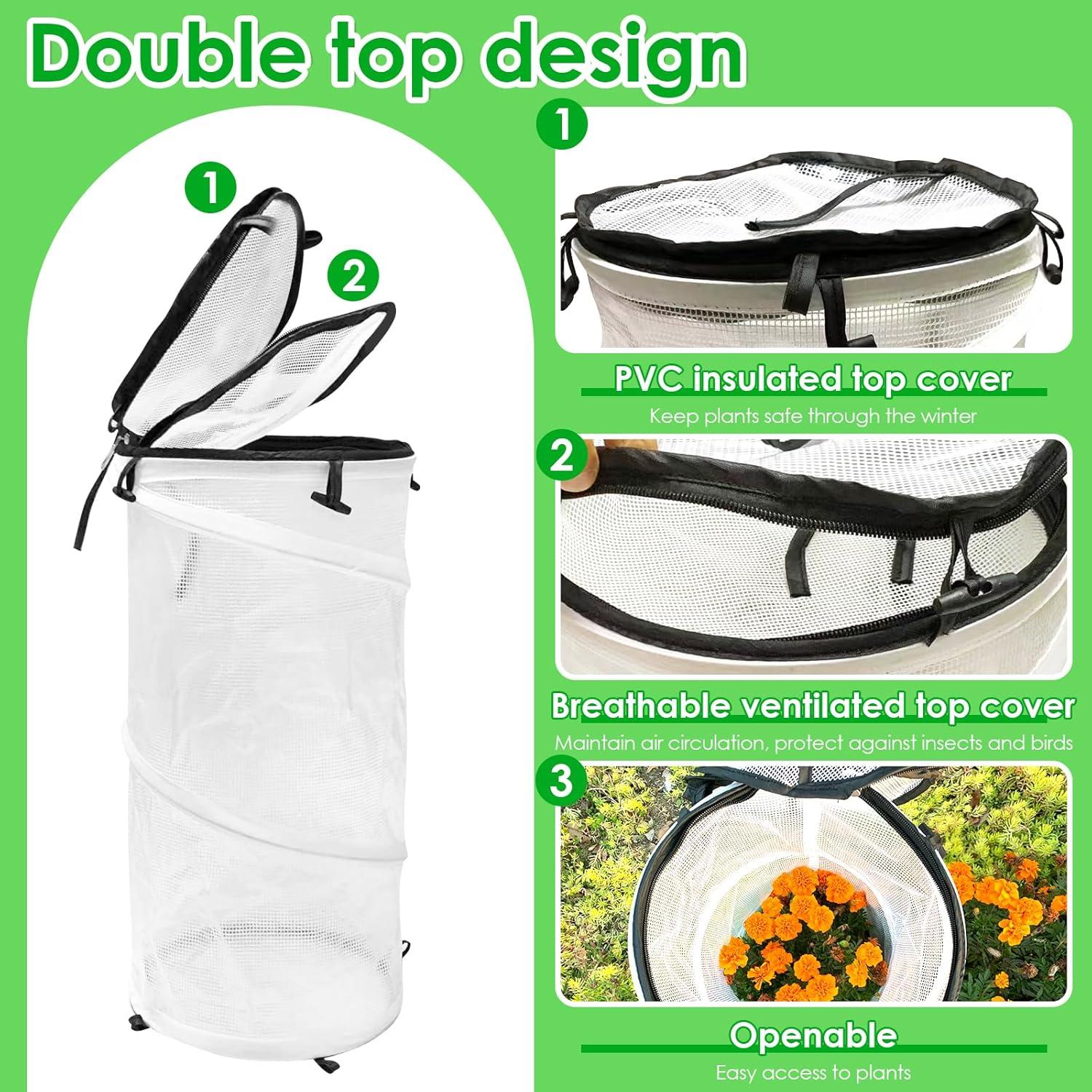 Paquete de 2 Invernaderos Mini Emergentes Vecacosic 50x25cm