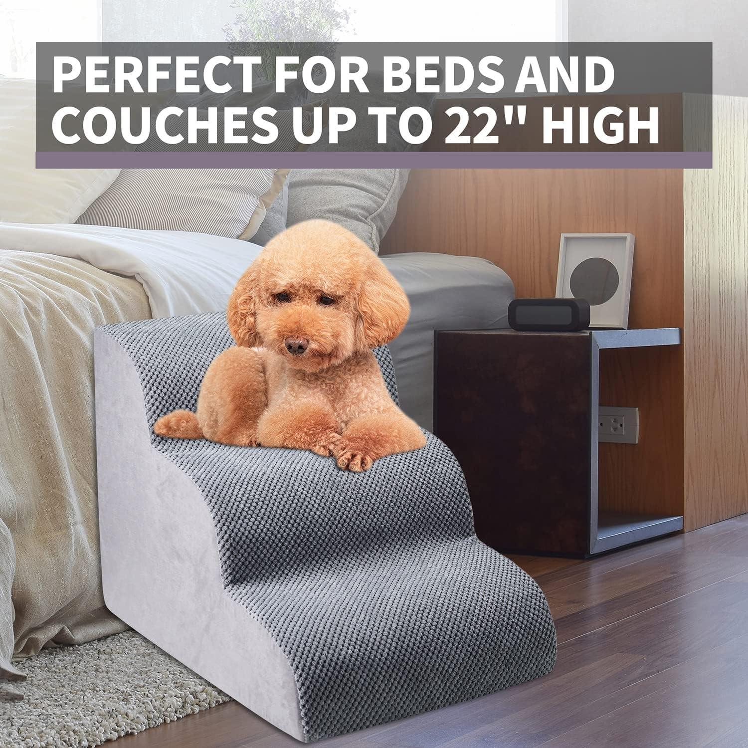 Escaleras para Perros Chic Threads 3 Pasos Antideslizantes