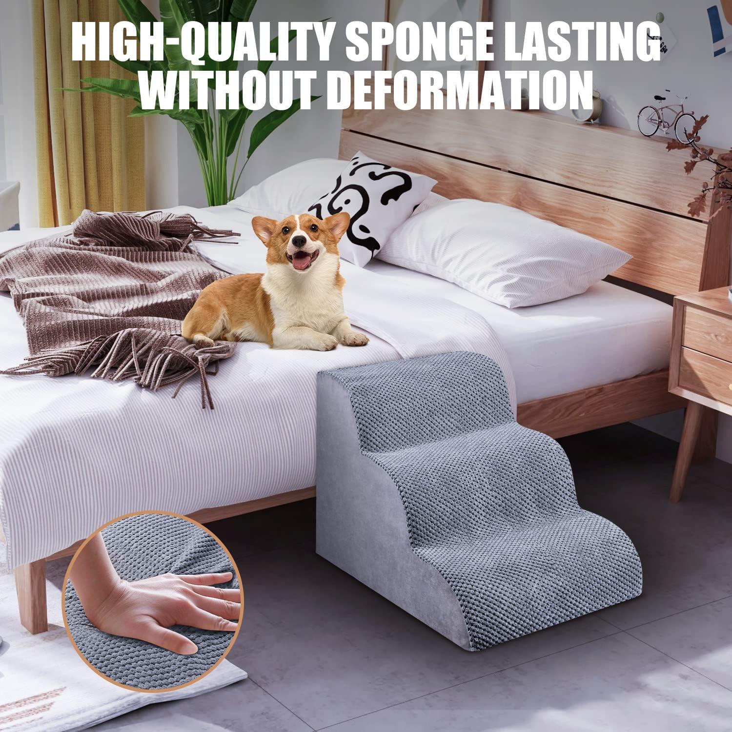 Escaleras para Perros Chic Threads 3 Pasos Antideslizantes