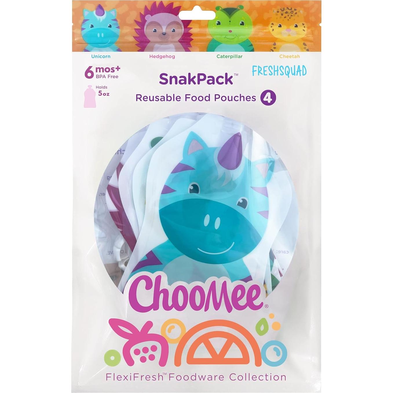 Bolsas Reutilizables para Comida ChooMee 5 oz | Paquete de 4