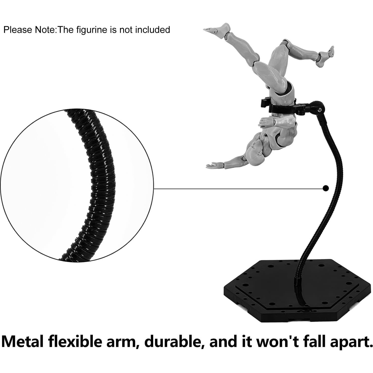 Paquete de 3 Soportes para Figuras de Acción Negros 1/144