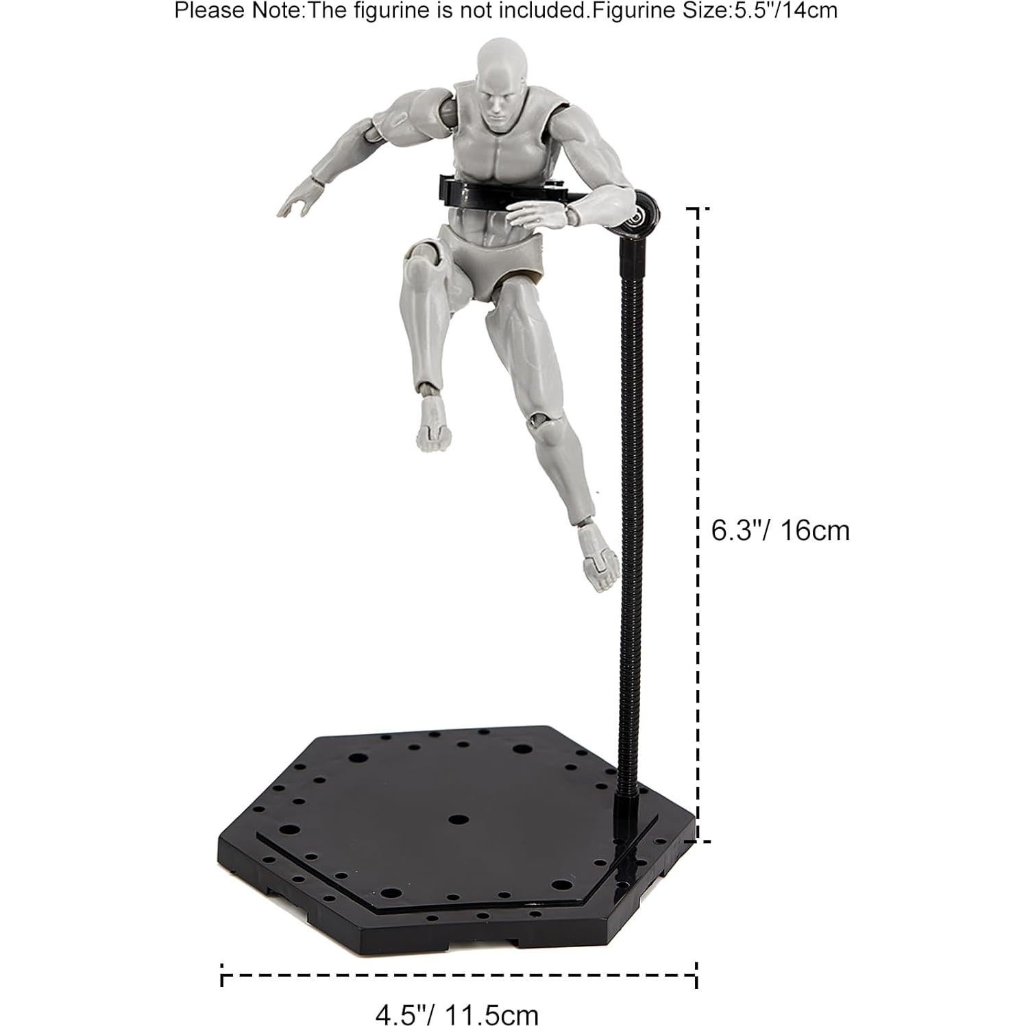 Paquete de 3 Soportes para Figuras de Acción Negros 1/144