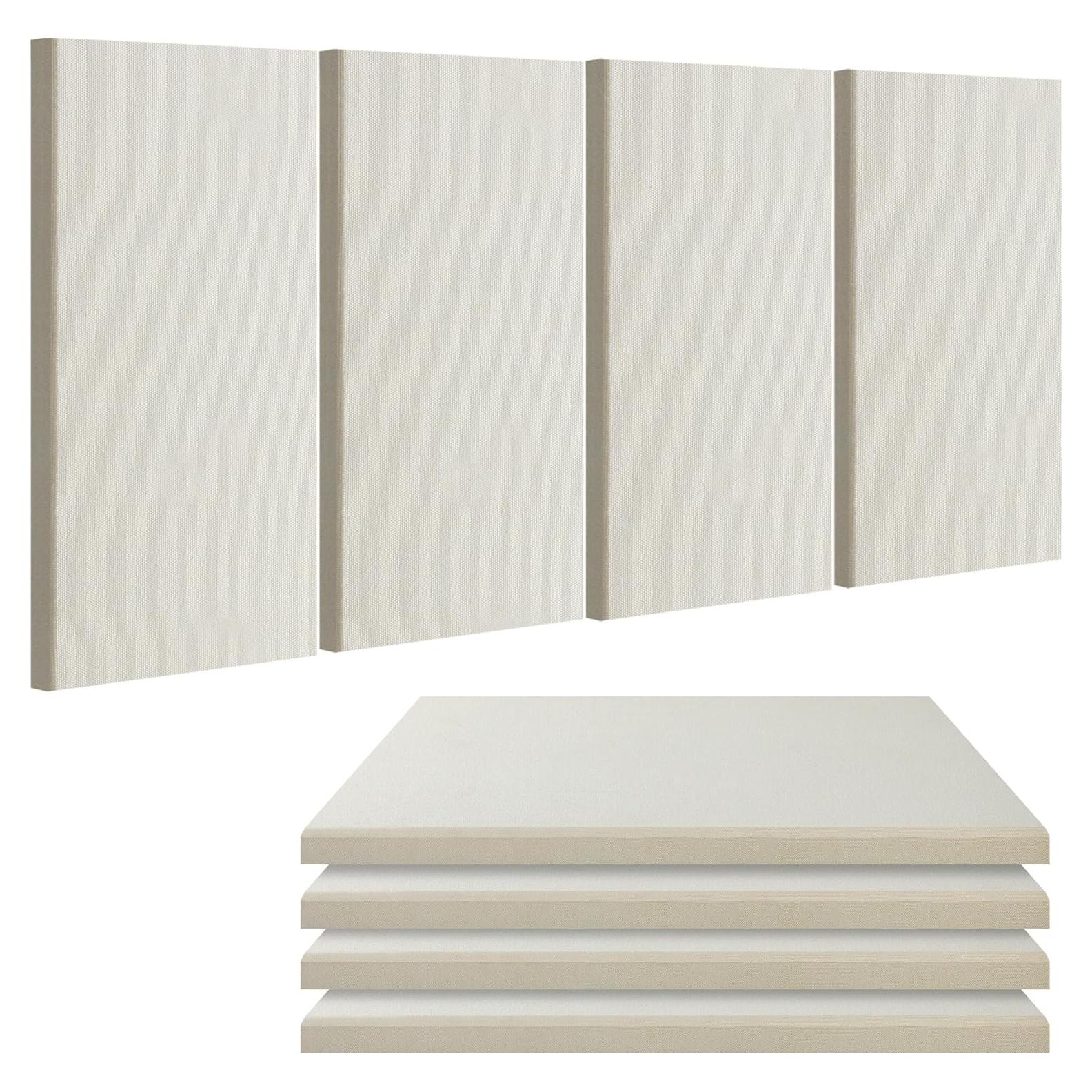Paneles Acústicos BUBOS 4 PCS Beige 60x30 cm Autoadhesivos