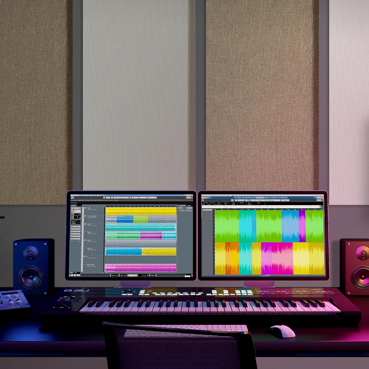 Paneles Acústicos BUBOS 4 PCS Beige 60x30 cm Autoadhesivos