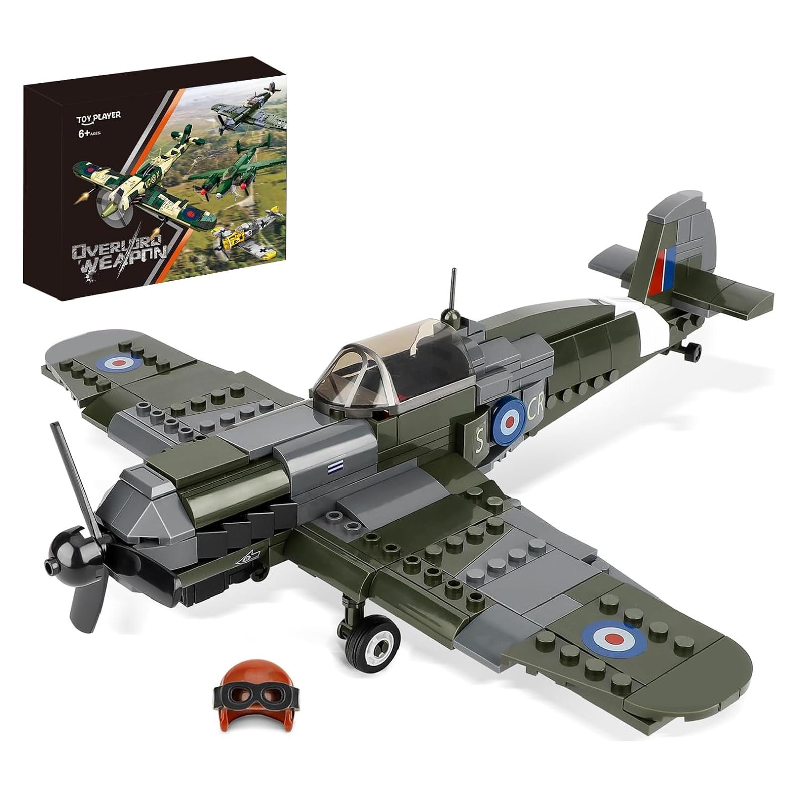 Set de Construcción Avión Militar TOY PLAYER WW2 290 Piezas