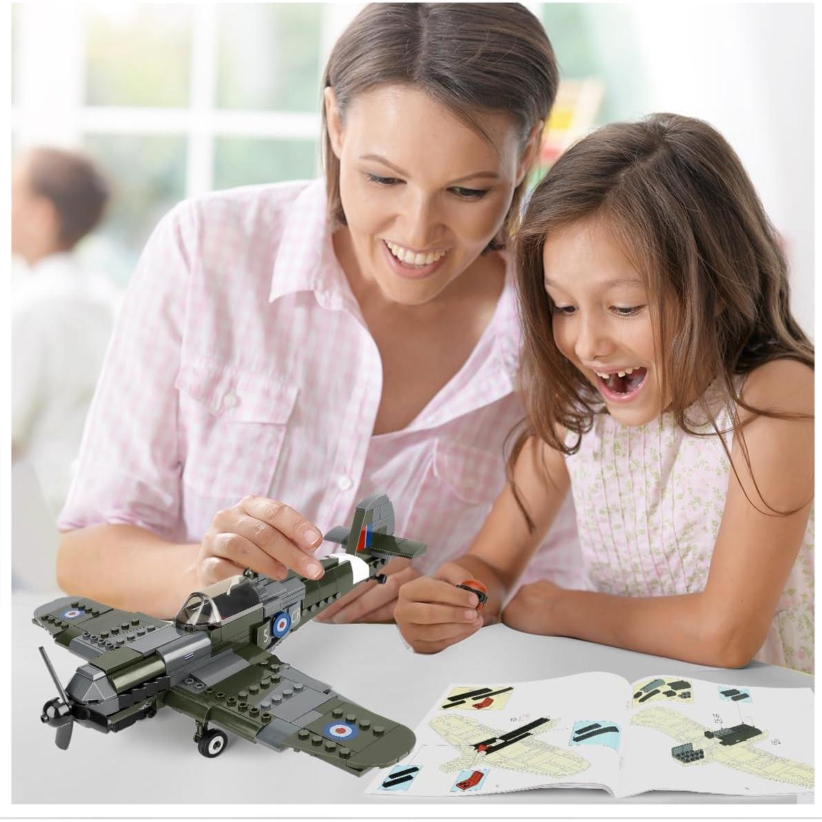 Set de Construcción Avión Militar TOY PLAYER WW2 290 Piezas