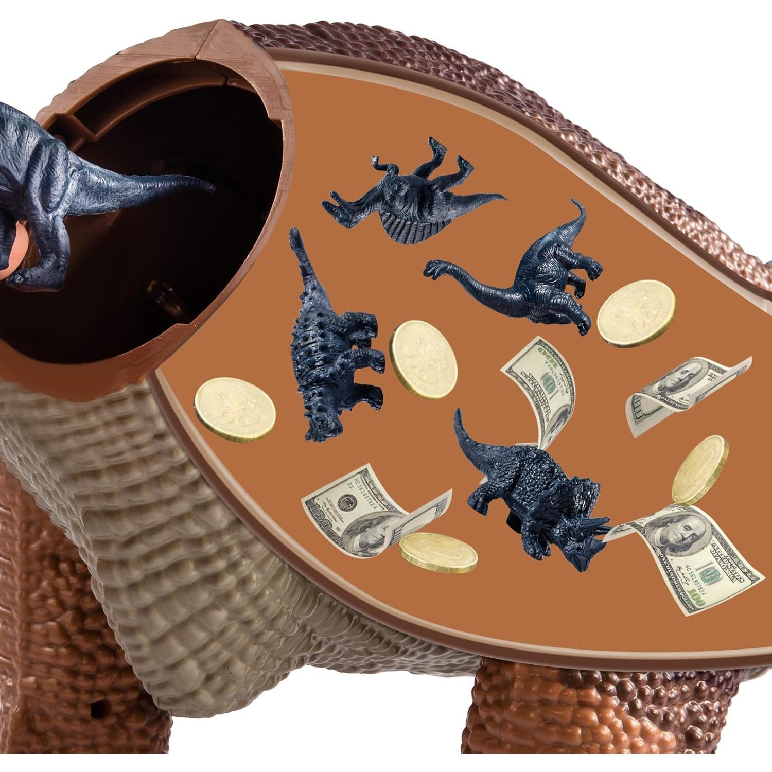 Juguete Dinosaurio Grande TEMI con Luz y Sonido, 10 Figuras