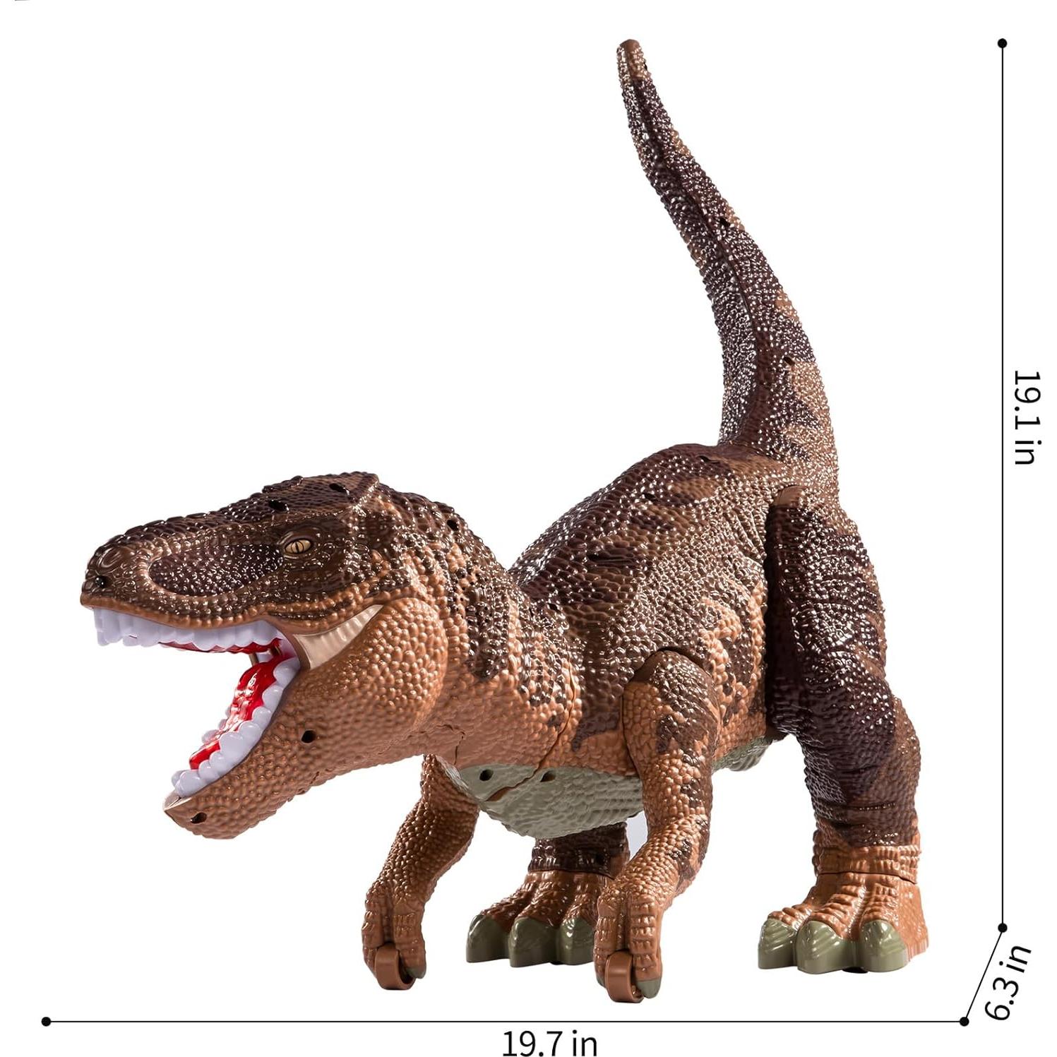Juguete Dinosaurio Grande TEMI con Luz y Sonido, 10 Figuras