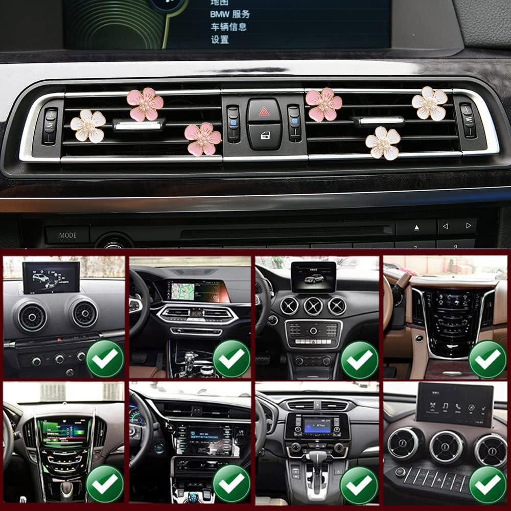 Clip de Ventilación para Ambientadores de Aire UPCSKDA - 6 Pcs Rosa y Blanco