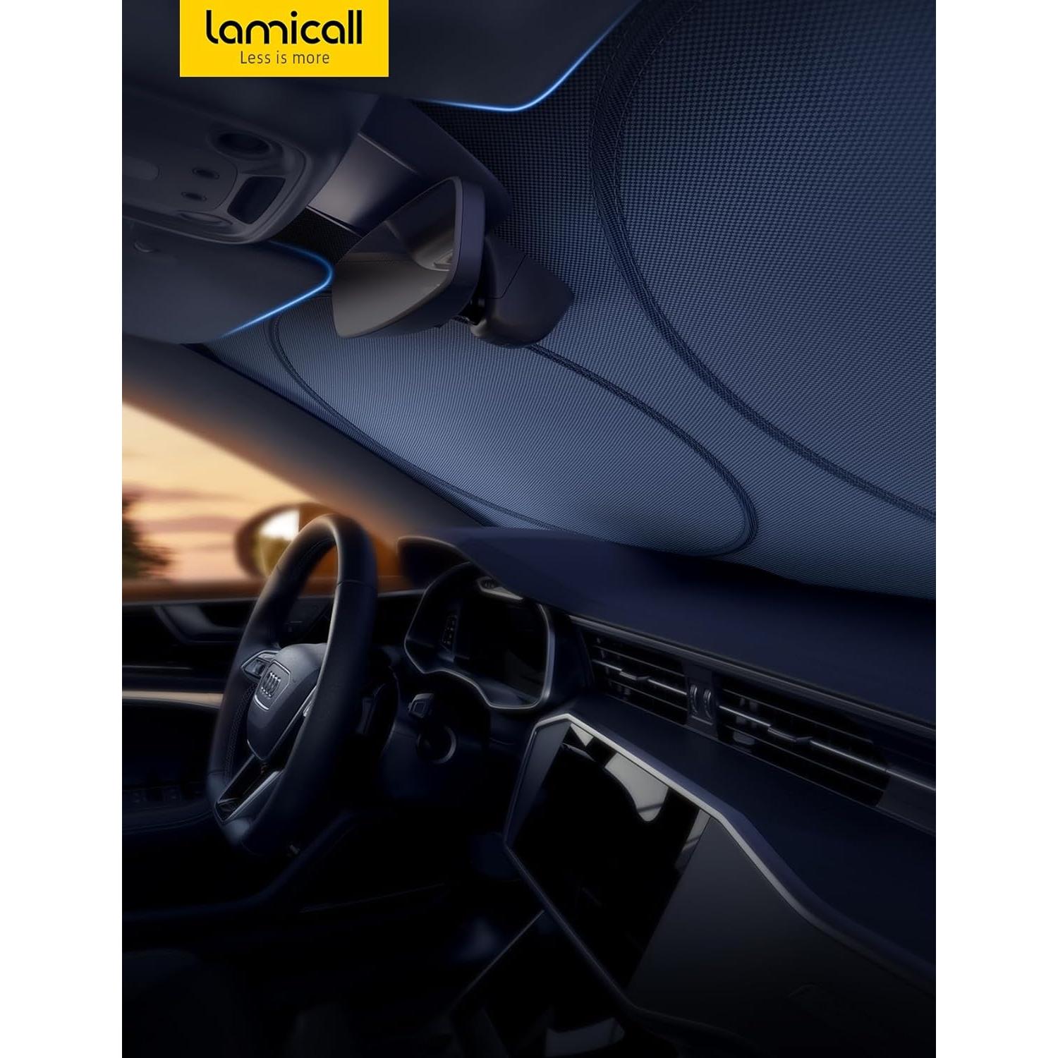 Cubierta Solar para Parabrisas Lamicall 162.56x86.36cm UV 240T