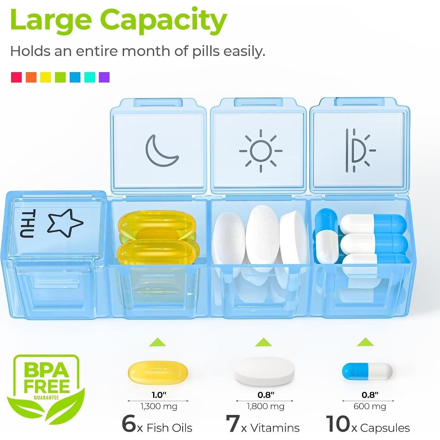 Organizador de Pastillas Semanal AUVON iMedassist 7 Días