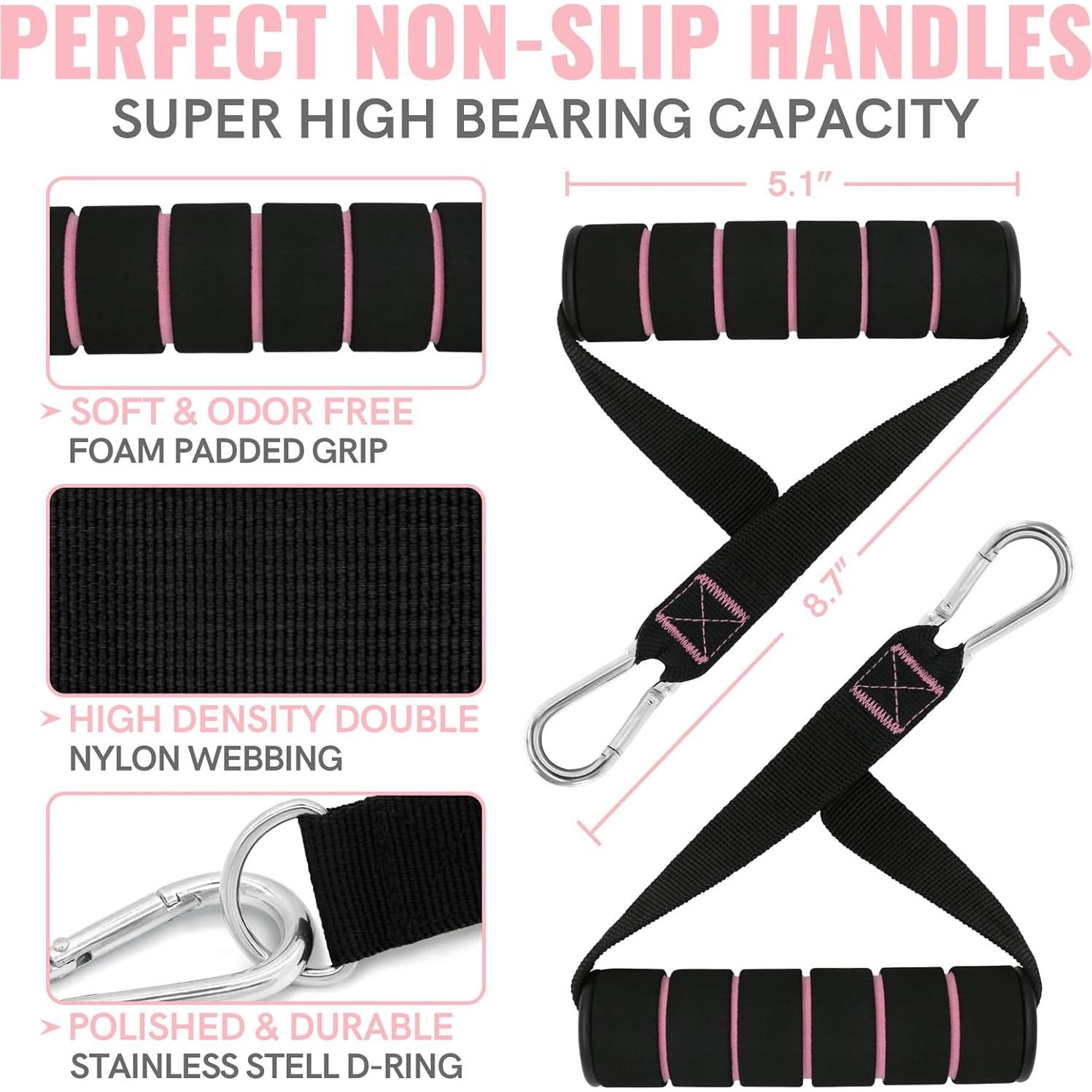 Bandas de Resistencia Aihoye 10-100LB para Entrenamiento